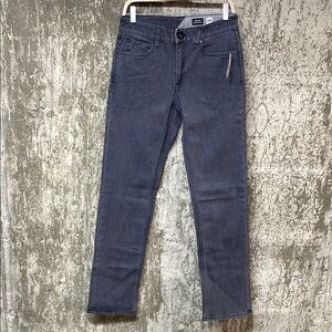 VOLCOM Men's Solver Modern Fit Jeans Size 28x32 In Easy Enzyme Grey